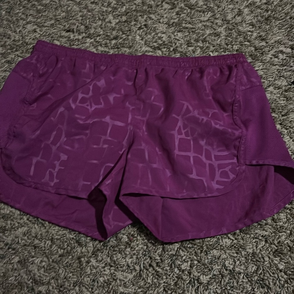 Dark pink athletic shorts